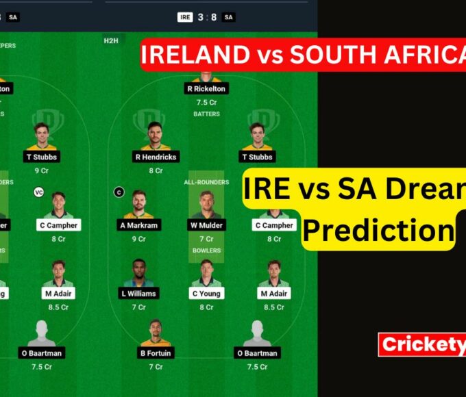 IRE vs SA Dream11