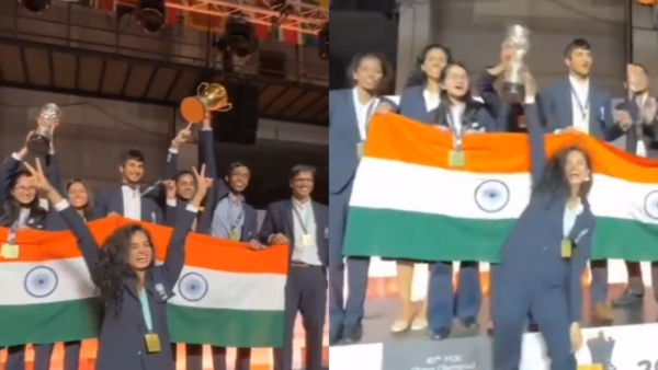 After winning the Chess Olympiad, Indian players celebrated like a cricket team