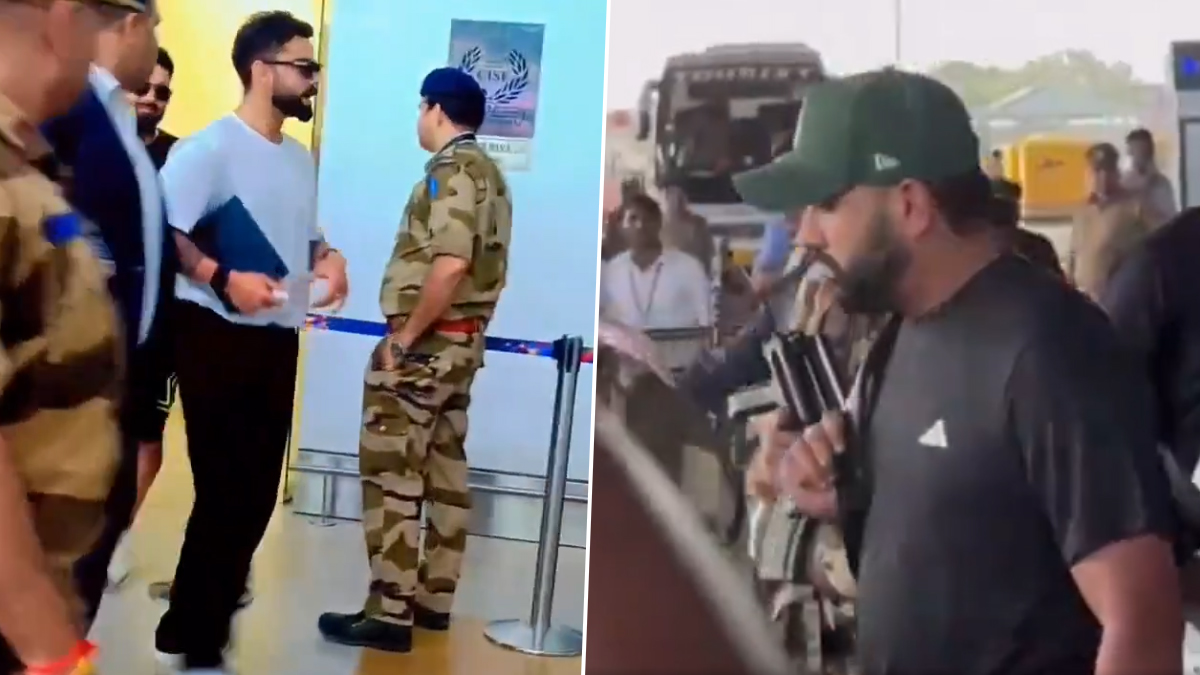 Team India Cricketers Arrive at Kanpur: Rohit Sharma, Virat Kohli and other Team India cricketers reached Kanpur airport before Bangladesh second test, watch video