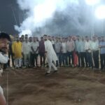 Baba Kundan Das Night Cricket Tournament | Baba Kundan Das Night Cricket Competition: Competition will be held between 32 teams, Narayanpur won the inaugural match - Kotputli News