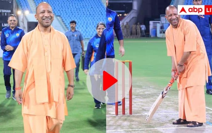 CM Yogi Adityanath Playing Cricket All India Advocates Cricket Tournament in Lucknow Watch Video Watch: क्रिकेट के मैदान पर उतरे सीएम योगी, बल्लेबाजी के हुनर से चौंकाया, देखें वीडियो