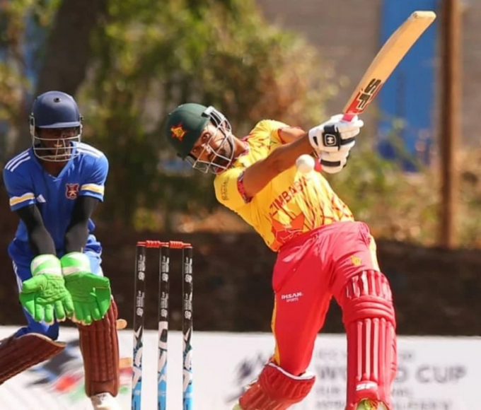 Sikandar Raza in Gambia vs Zimbabwe T20I Match  (ICC)