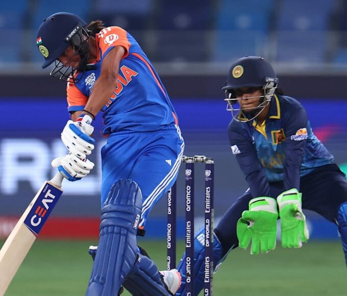 IND-W vs SL-W, Women's T20 World Cup 2024: Half-centuries from Harmanpreet Kaur and Smriti Mandhana lead India to victory by 82 runs.