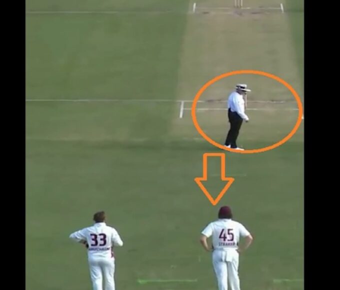 The strangest fielding position in the history of cricket, even the umpire was shocked after seeing it, it was difficult to believe, Video