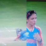 india captain harmanpreet kaur argue with umpire during india vs new zealand women t20 world cup match indw vs nzw Watch: भारतीय कप्तान को आया गुस्सा, खुले मैदान में अंपायर से बहस का मामला; देखें वायरल वीडियो