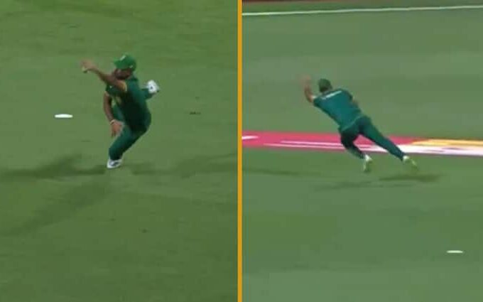 south africa white ball batting coach jp duminy fielding video goes viral during sa vs ire 3rd odi Watch: मैदान पर फील्डर बनकर आया कोच, फिर स्पाइडरमैन की तरह लपकी गेंद; वीडियो वायरल