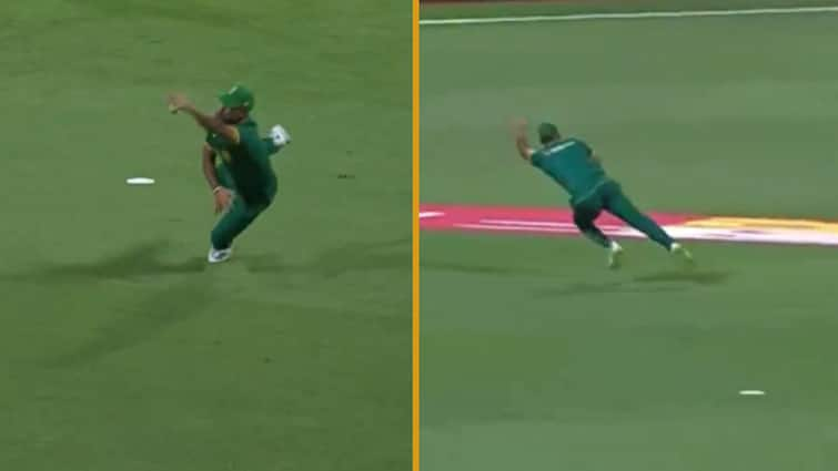 south africa white ball batting coach jp duminy fielding video goes viral during sa vs ire 3rd odi Watch: मैदान पर फील्डर बनकर आया कोच, फिर स्पाइडरमैन की तरह लपकी गेंद; वीडियो वायरल