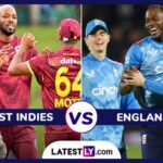 WI vs ENG 1st ODI 2024 Scorecard: West Indies beat England by 8 wickets in the first ODI using Duckworth-Lewis (DLS) method, Gudkesh Moti and Evin Lewis shine, see the scorecard of the match here