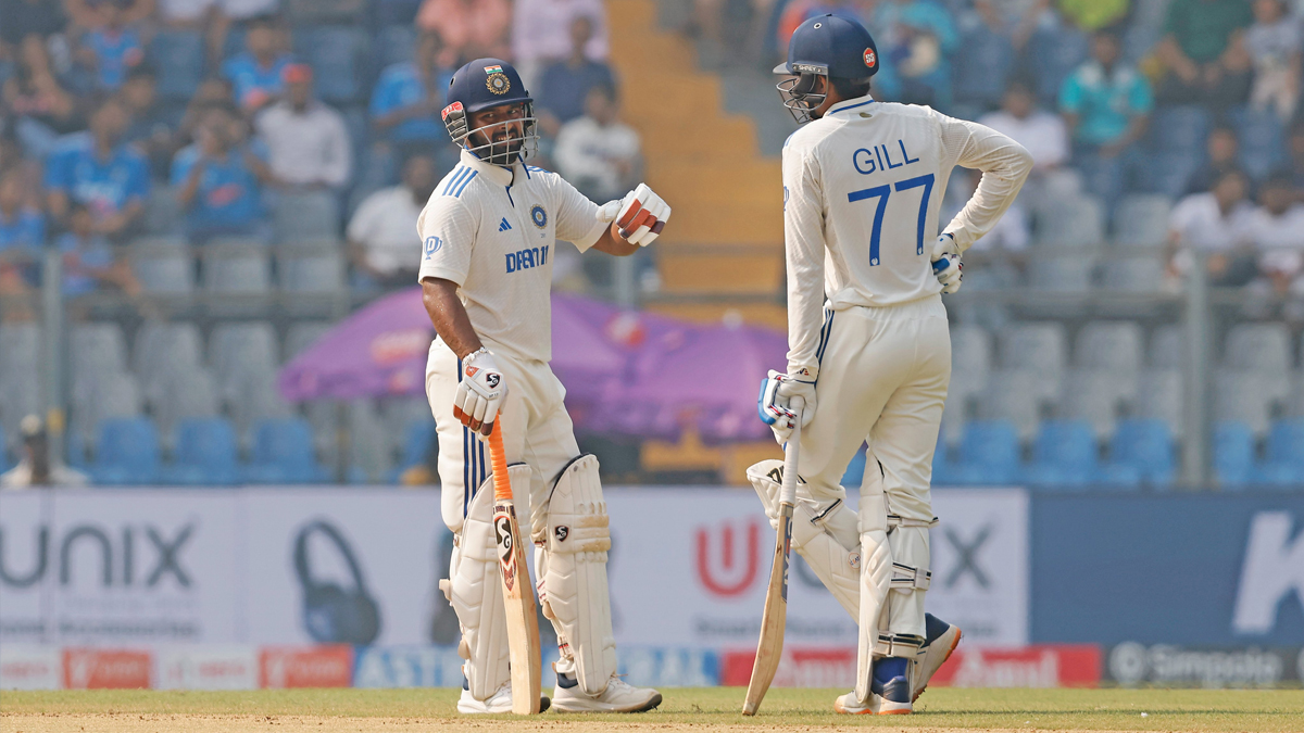 IND vs NZ 3rd Test 2024 Day 2 Scorecard: Till lunch break, Team India scored 195 runs for 5 wickets, New Zealand still 40 runs ahead, half-centuries from Rishabh Pant and Shubman Gill.