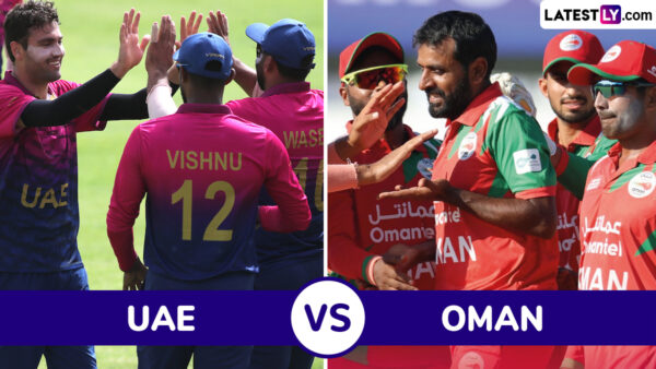 UAE vs OMAN ODI Scorecard, ICC CWC League 2 2023-27: Oman defeated UAE by 4 wickets in a thrilling match, Shakeel Ahmed took 5 wickets.