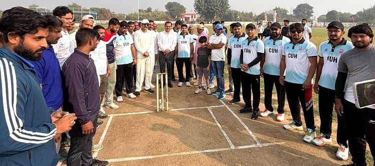 Haken University Employees Cricket Team Defeated Veterinary-11 - Mahendragarh/narnaul News