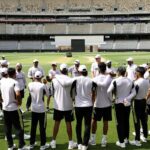 Indian Cricket Team during practice session at Perth.