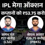 IPL 2025 Auction Players Price LIVE Update; CSK RCB MI | IPL Sold Unsold Players List | Rishabh Pant is the most expensive cricketer in IPL history: Lucknow bought him with a bid of Rs 27 crore, Punjab gave Rs 26.75 crore to Shreyas.