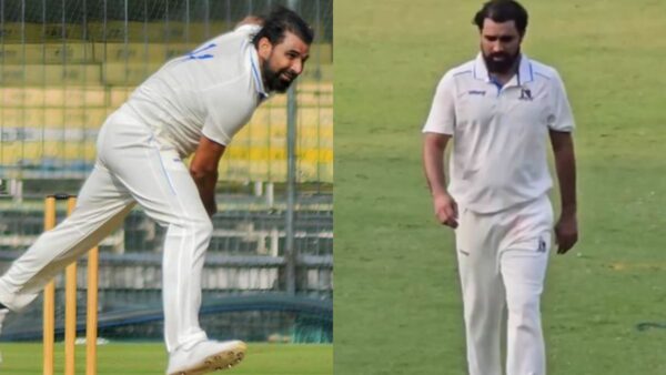 Deadly bowling by Mohammed Shami on his return to cricket after a year, took 4 wickets