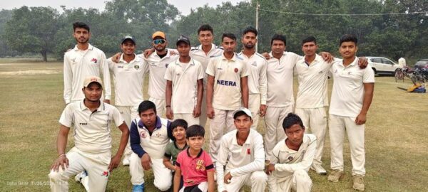 Diamond Red Cricket Club Pandaul defeated Shriram Cricket Academy by 5 wickets, the match between the two teams was thrilling | Diamond Red Cricket Club Pandaul defeated Shriram Cricket Academy by 5 wickets, the match between the two teams was exciting - Madhubani News