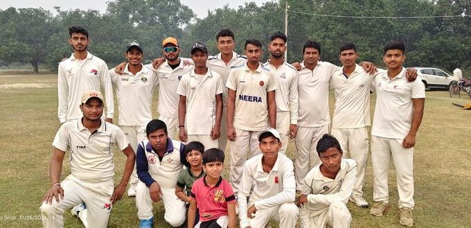 Diamond Red Cricket Club Pandaul defeated Shriram Cricket Academy by 5 wickets, the match between the two teams was thrilling | Diamond Red Cricket Club Pandaul defeated Shriram Cricket Academy by 5 wickets, the match between the two teams was exciting - Madhubani News