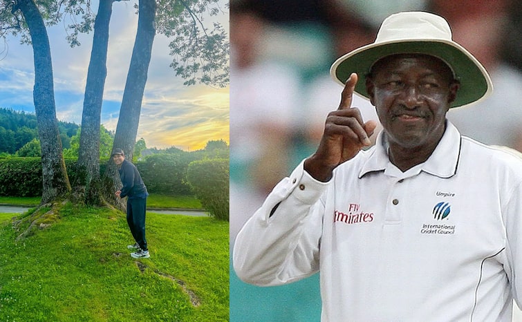 Former Indian Cricketer Sachin Tendulkar Roast Steve Bucknor on Twitter Sachin Tendulkar: सचिन के मजेदार पोस्ट से ट्रेंड हुए स्टीव बकनर, फैंस ने लिए खूब मजे; ट्वीट हुआ वायरल