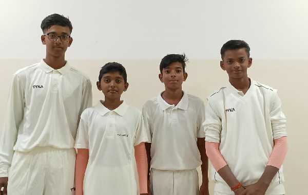 Four JCA players selected in Khunti District Under 14 Cricket Competition