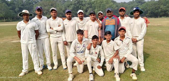 Friends Cricket Club Umgaon defeated Jhanjharpur Cricket Club by 195 runs | Friends Cricket Club Umgaon defeated Jhanjharpur Cricket Club by 195 runs - Madhubani News