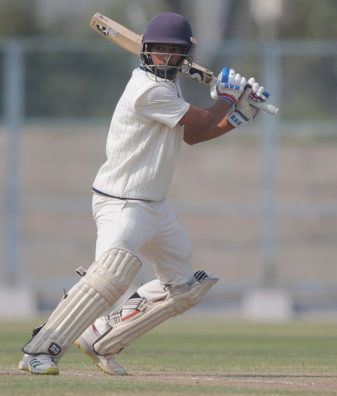 Yashvardhan Dalal during the innings. He made an opening partnership of 410 runs with Arsh Ranga.