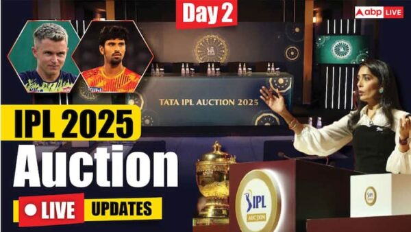 IPL 2025 Mega Auction Live Updates India Premier League Player Auction jeddah Day 2 Purse Remaining Team Squad Sold Unsold Players List