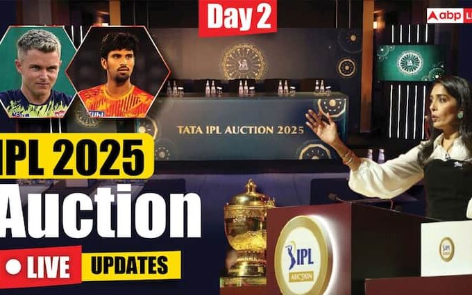 IPL 2025 Mega Auction Live Updates India Premier League Player Auction jeddah Day 2 Purse Remaining Team Squad Sold Unsold Players List