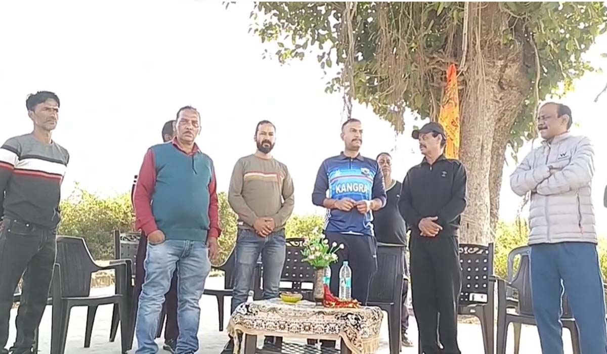 Kangra DSP Ankit Sharma inaugurates 'Tea Ten Sunday Cricket League COSCO Tournament'