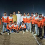 Night cricket tournament begins. Night cricket competition started - Sendhwa News