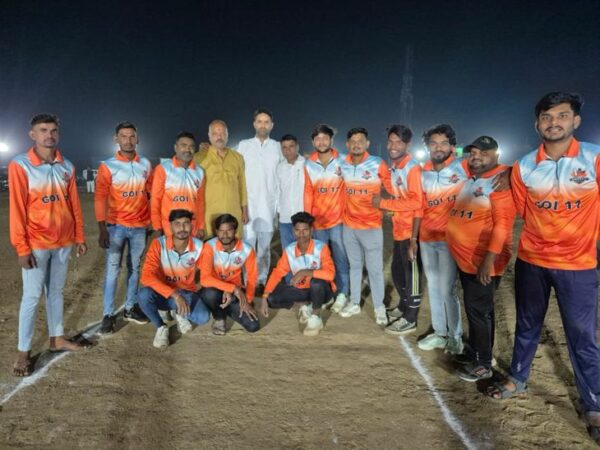 Night cricket tournament begins. Night cricket competition started - Sendhwa News