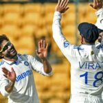 ravindra jadeja becomes fifth indian highest wicket taker test cricket surpasses ishant sharma zaheer khan ind vs nz 3rd test ND vs NZ: भारत के लिए टेस्ट में सबसे ज्यादा विकेट लेने वाए 5वें गेंदबाज बने रवींद्र जडेजा, इशांत और जहीर को छोड़ा पीछे