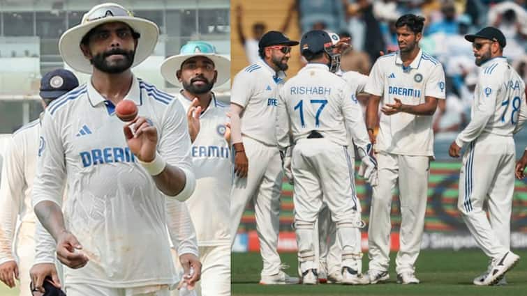 ravindra jadeja on india vs new zealand test series says we hunt together ravichandran ashwin washington sundar ind vs nz 3rd test IND vs NZ: भारतीय स्पिनर्स पर क्लीन स्वीप रोकने की जिम्मेदारी, सीरीज में चटका चुके हैं 32 विकेट