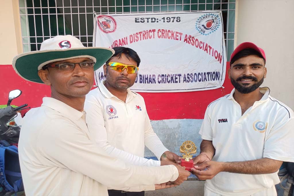 Madhubani Cricket Club won by 48 runs in Madhubani District Cricket League.