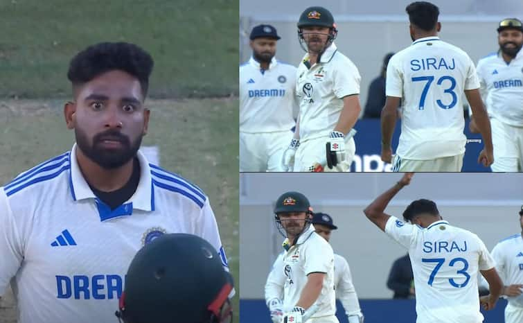 Border Gavaskar Trophy 2024 25 IND vs AUS Adelaide test Mohammed Siraj Aggressive Send Off To Travis Head Video Watch: DSP मोहम्मद सिराज के आगे नहीं चली ट्रेविस हेड की दबंगई, बोल्ड कर दिया तगड़ा सेंड-ऑफ