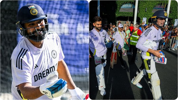 India Skipper Rohit Sharma Hit Four-hour Net Session At The Adelaide Oval Scores Of Fans Watch Training - Amar Ujala Hindi News Live